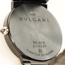 Bvlgari Black Stainless Steel Bvlgari Quartz 33mm Watch