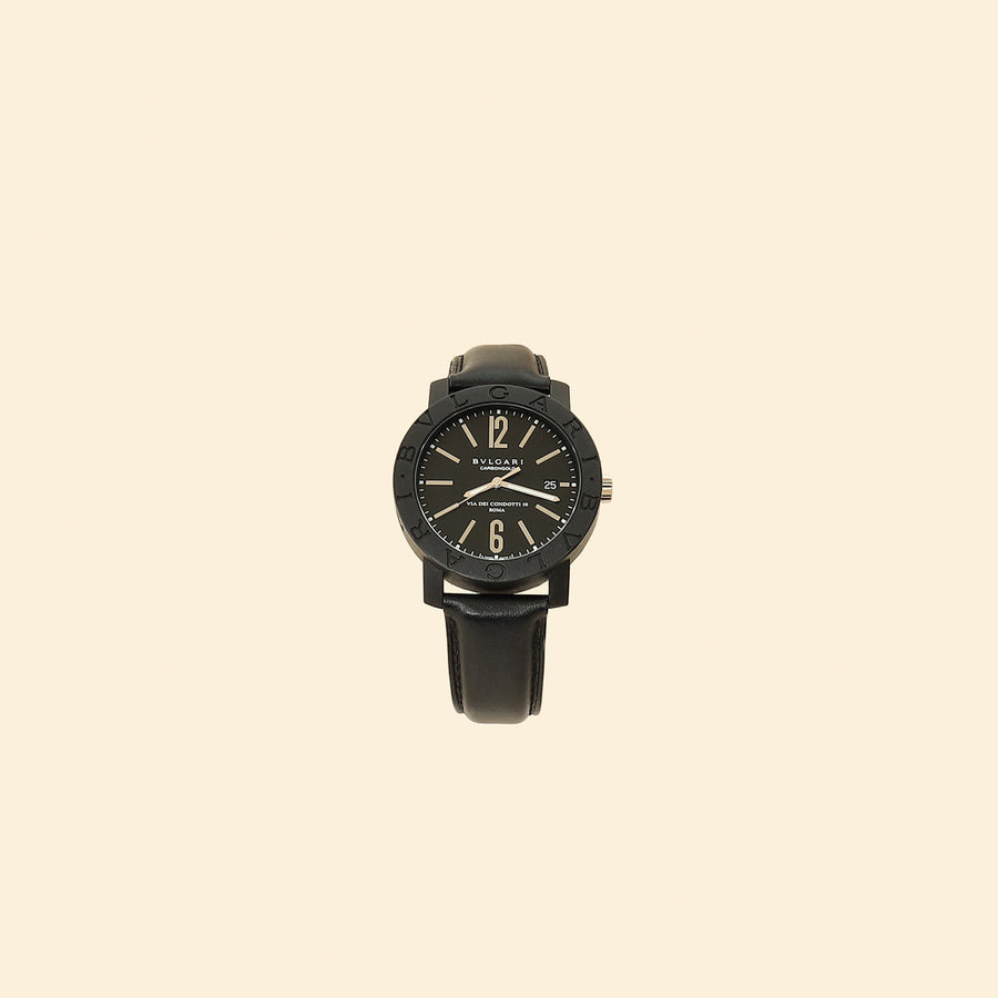Bvlgari Black Bvlgari Via dei Condotti 10 Roma Automatic 40mm Watch
