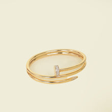 Cartier 18K Pink Gold Diamond Double Juste un Clou Bracelet 17