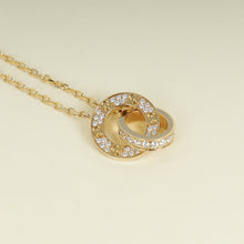 Cartier 18K Yellow Gold Diamond Love Pendant, Half-Paved Necklace
