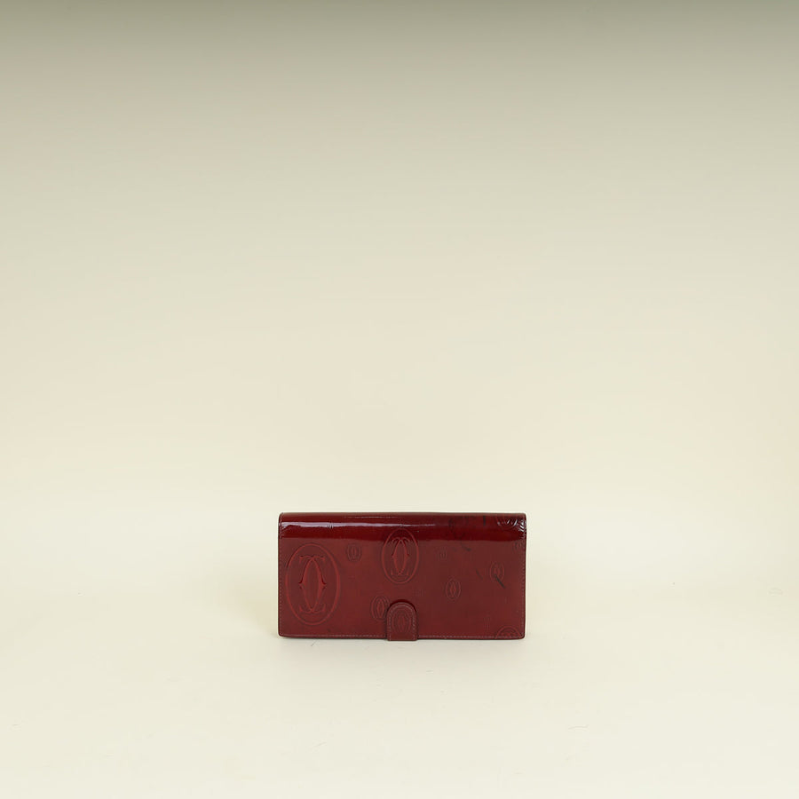 Cartier Red Happy Birthday Continental Wallet
