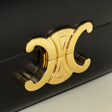 Celine Black Claude Triomphe Shoulder Bag