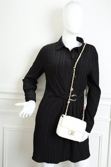 Chanel White Casino Chips Mini Square Flap Shoulder Bag