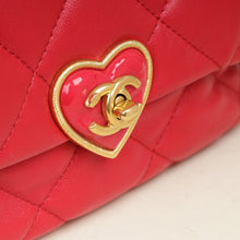 Chanel Red Coco Love Flap SHoulder Bag