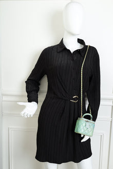Chanel Bicolor Ombre Mini Chain Vanity Top Handle Bag