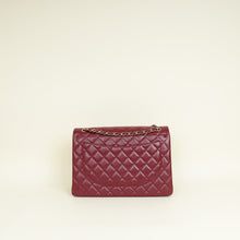 Chanel Burgundy Classic Double Flap Maxi Bag