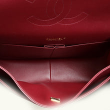 Chanel Burgundy Classic Double Flap Maxi Bag