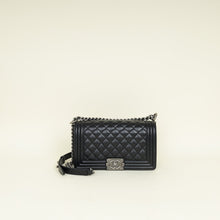 Chanel Black Le Boy Flap Medium Shoulder Bag