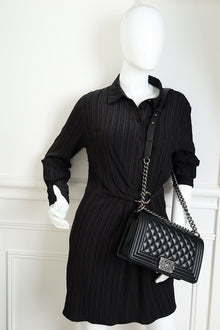 Chanel Black Le Boy Flap Medium Shoulder Bag