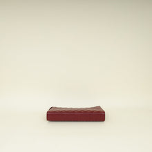 Chanel Burgundy CC Quilted Zip Pouch