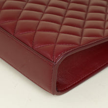 Chanel Burgundy CC Quilted Zip Pouch