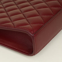 Chanel Burgundy CC Quilted Zip Pouch