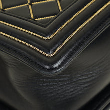 Chanel Black Chain Quilted Le Boy Medium Shoulder Bag