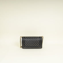 Chanel Black Chain Quilted Le Boy Medium Shoulder Bag