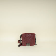 Chanel Burgundy Square Le Boy Shoulder Bag