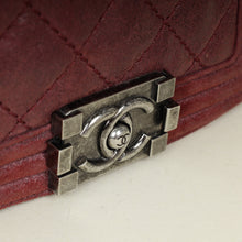 Chanel Burgundy Square Le Boy Shoulder Bag