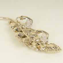 Chanel Gold CC Crystal Leaf 1 Pcs Ear Cuff