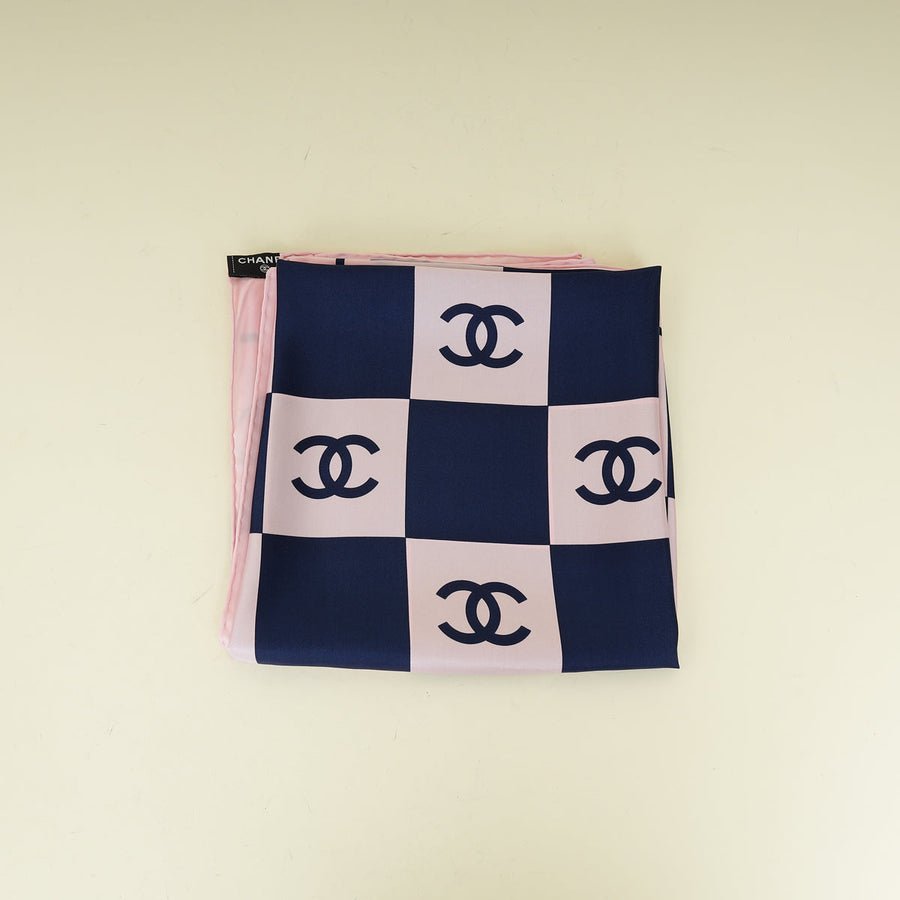 Chanel CC Checkered Square Scarf