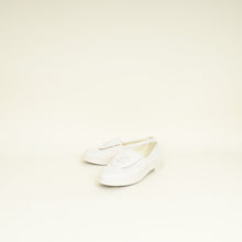 Chanel Cream CC Pocket Quilted Moccasin Loafer 37