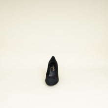 Chanel Black CC Cap Toe Crystal Pearl Heel Pump 37