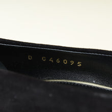 Chanel Black CC Cap Toe Crystal Pearl Heel Pump 37