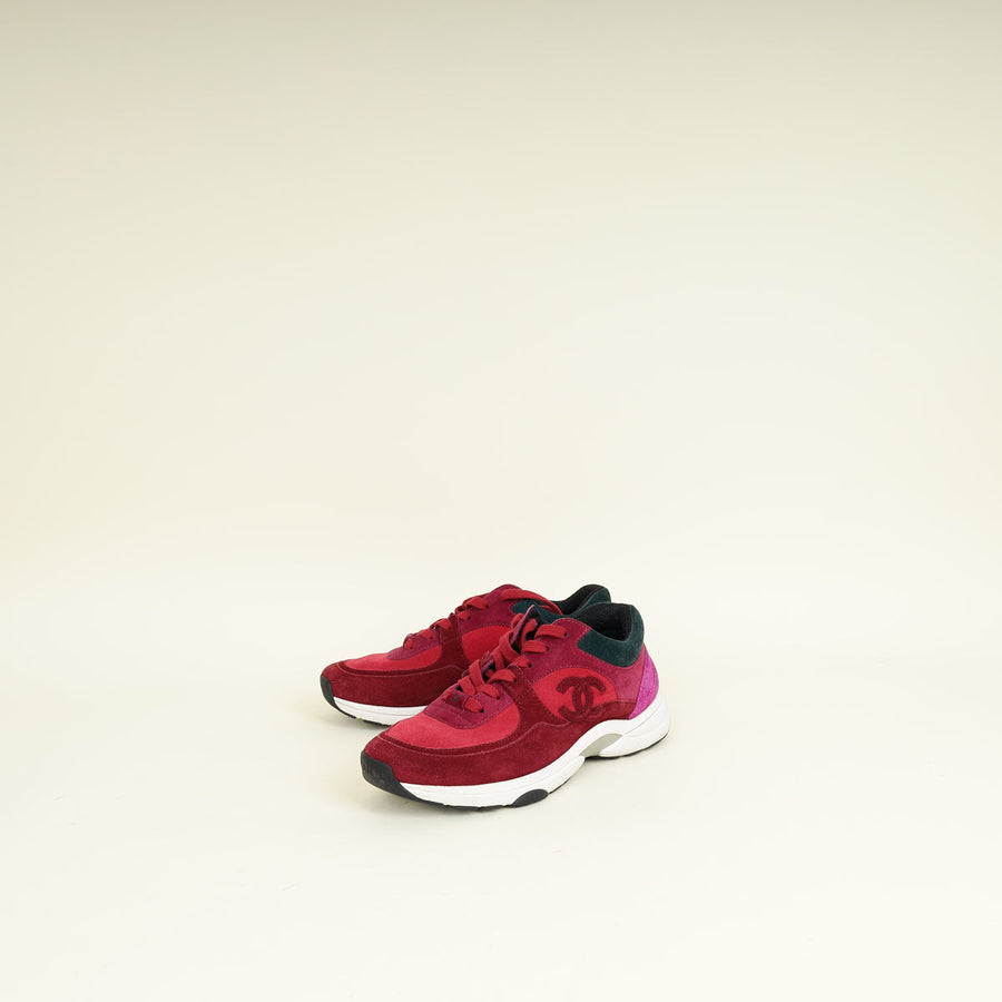 Chanel Multicolor CC Trainer Sneakers 36.5