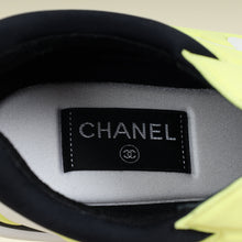Chanel Tricolor CC Lycra Lace Up Sneakers 39