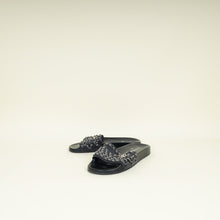 Chanel Navy Mule Pool Slide Sandals 39
