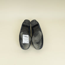 Chanel Black CC Camellia Flower Flat Ballerina 37.5