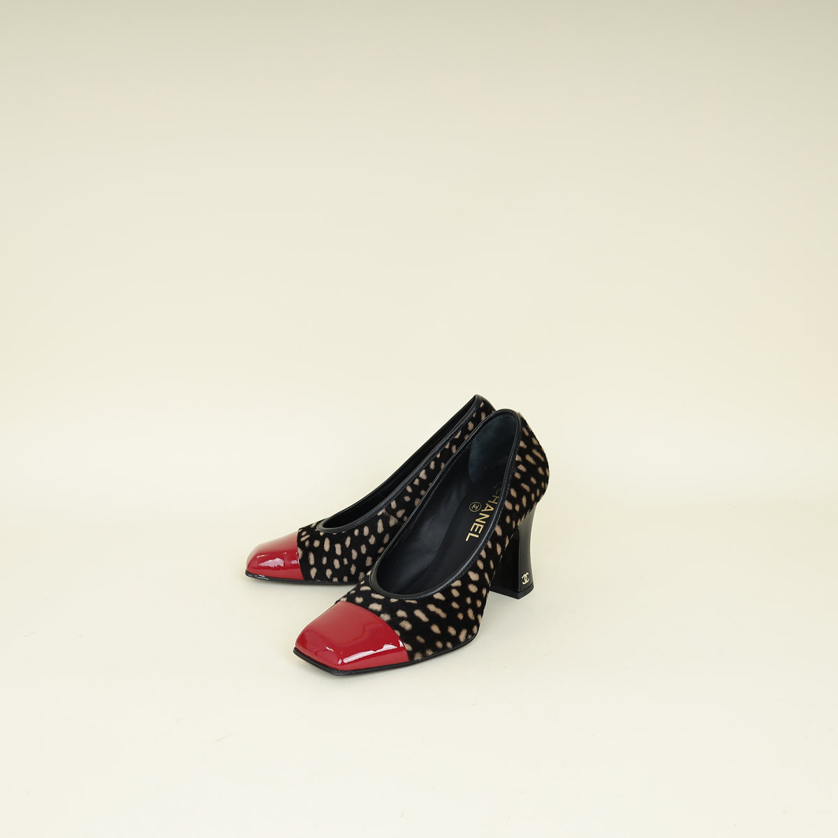 Chanel Tricolor Spring Summer 2026 CC Cap Toe Pump 38