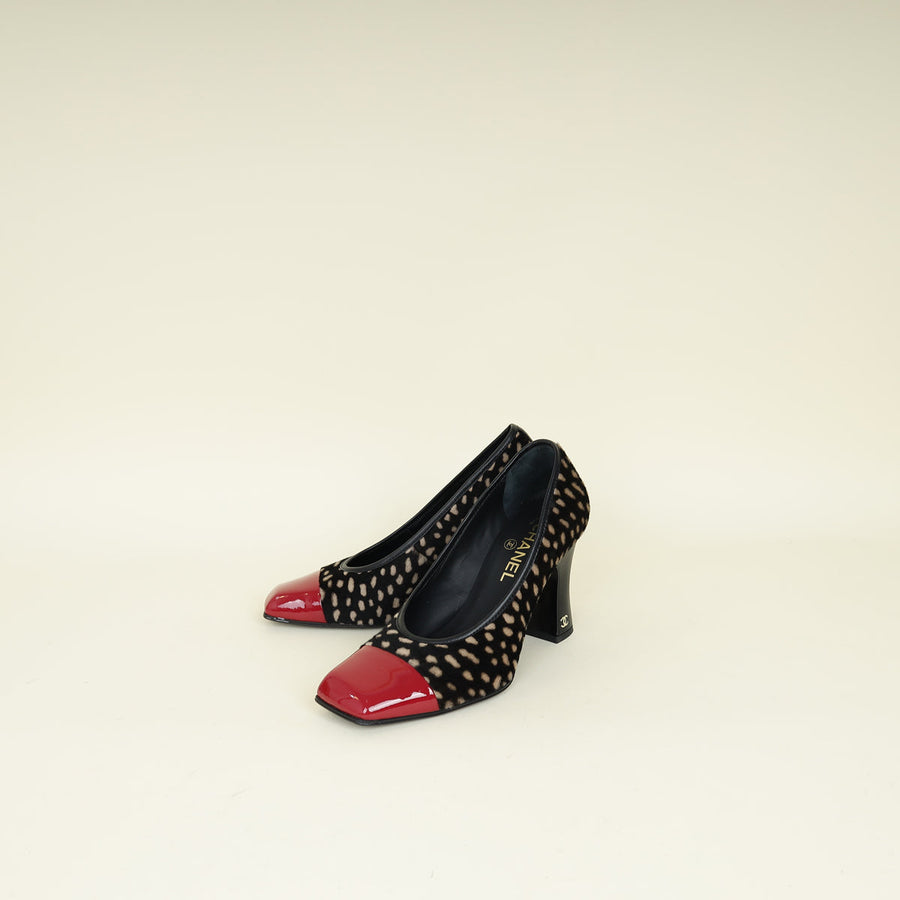 Chanel Tricolor Spring Summer 2026 CC Cap Toe Pump 38