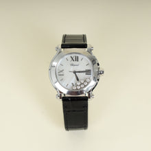 Chopard Stainless Steel Diamond MOP Montre Happy Sport Quartz 36mm Watch