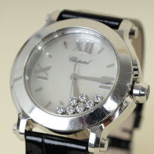Chopard Stainless Steel Diamond MOP Montre Happy Sport Quartz 36mm Watch