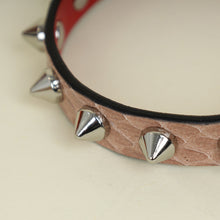 Christian Louboutin Nude Rockstud Python Bracelet
