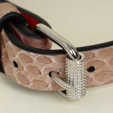 Christian Louboutin Nude Rockstud Python Bracelet