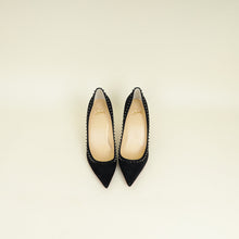 Christian Louboutin Black Studded Anjalina 85 Pumps 39