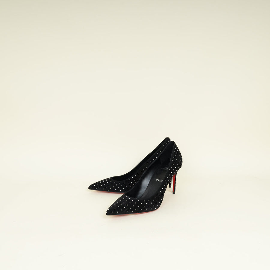 Christian Louboutin Black Studded So Kate 85 Pumps 38.5