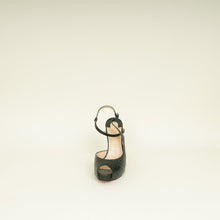 Christian Louboutin Dark Green Croco Embossed Jenlove Alta 120 Pumps 39.5