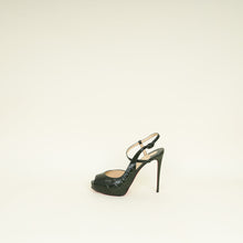 Christian Louboutin Dark Green Croco Embossed Jenlove Alta 120 Pumps 39.5