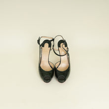 Christian Louboutin Dark Green Croco Embossed Jenlove Alta 120 Pumps 39.5