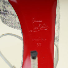 Christian Louboutin Gray Python Jenlove Alta 120 Pumps 39