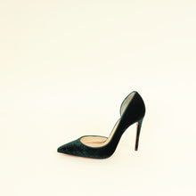 Christian Louboutin Verde Green Velvet Iriza Pump 36.5