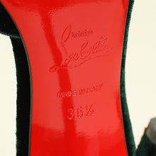 Christian Louboutin Verde Green Velvet Iriza Pump 36.5