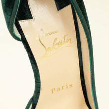 Christian Louboutin Verde Green Velvet Iriza Pump 36.5
