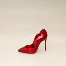 Christian Louboutin Red Hot Chick w/ Crystal Studs Sole Pump 37