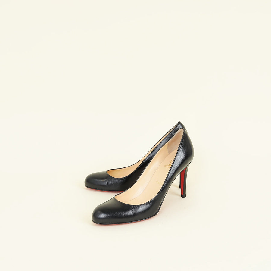 Christian Louboutin Black Simple Pump 38