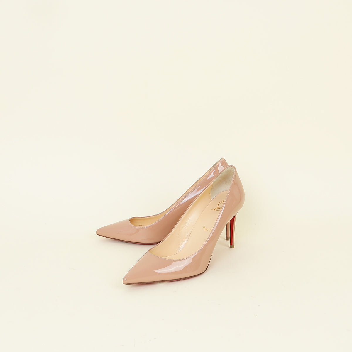 Christian Louboutin Nude Kate 85 Pumps 38