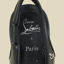Christian Louboutin Black Lamb Sporty Kate 85 Sling 35
