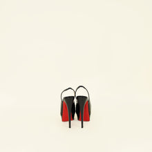 Christian Louboutin Black Lady Peep Slingback Pump 37.5