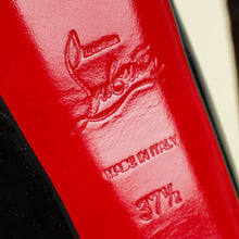Christian Louboutin Black Lady Peep Slingback Pump 37.5